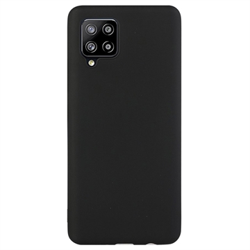 Carcasa de TPU Anti-Huellas Dactilares Mate para Samsung Galaxy A42 5G - Negro