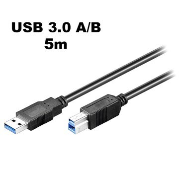 Cable USB 3.0 Tipo-A / USB 3.0 Tipo-B Goobay SuperSpeed - 5m