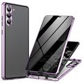 Carcasa Magnética con Cristal Templado para Samsung Galaxy S24+ - Privacidad - Light Purple