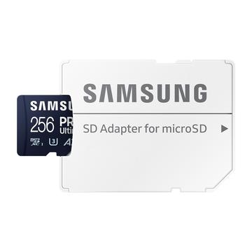 Tarjeta de memoria Samsung Pro Ultimate MicroSDXC con adaptador SD MB-MY256SA/WW